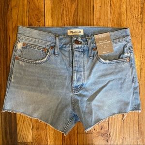 NWT Madewell Relaxed Denim Shorts in Cedarcraft Wash
